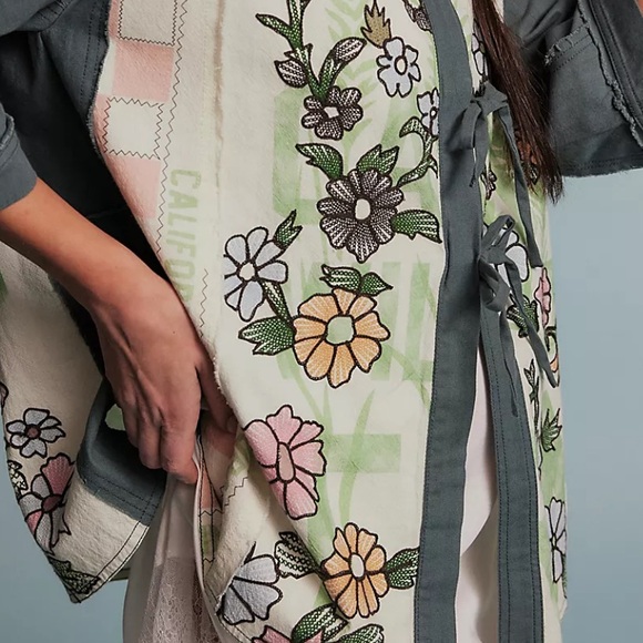 Pressed In Flowers Kimono NWOT Color : Garden Combo - Picture 6 of 10